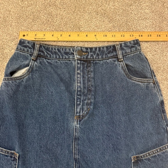 Shona Joy Tovere flared panneled midi skirt Free People size 6 like new - Picture 8 of 10